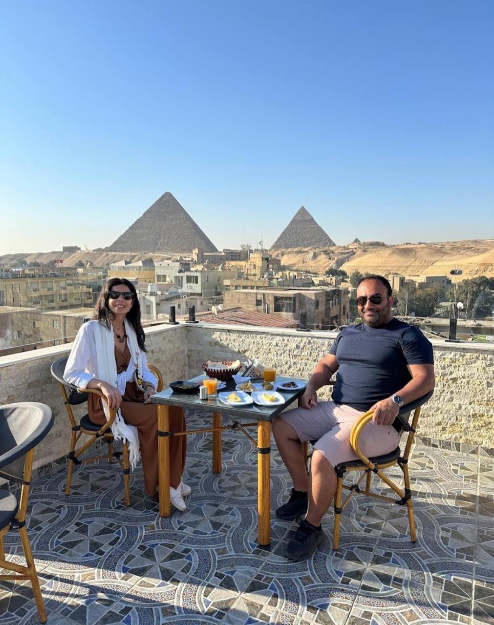 Hotel Aziz Egypt Pyramids View Kafret el-Gabal Exterior foto